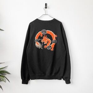 Maharishi Embroidered Logo Luxury Organic Cotton Crewneck Sweatshirt